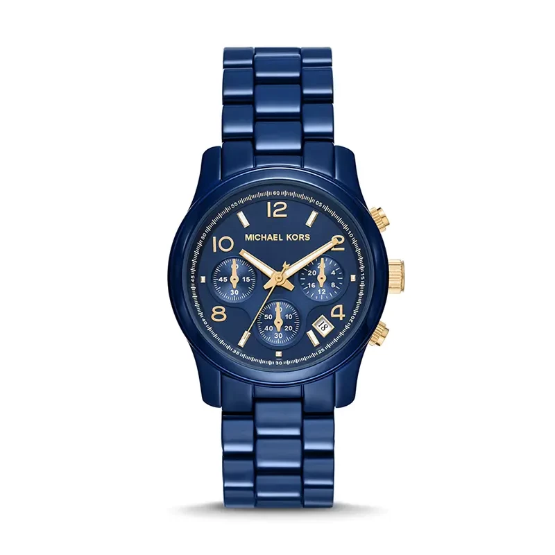 Michael Kors Runway Chronograph Navy-Coated Ladies Watch | MK7332